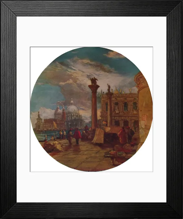 Framed Print : The Piazza of St. Marks Venice, 1853, (1935). Artist: James Holland Framed Print : The Piazza of St. Marks Venice, 1853, (1935). Artist: James Holland