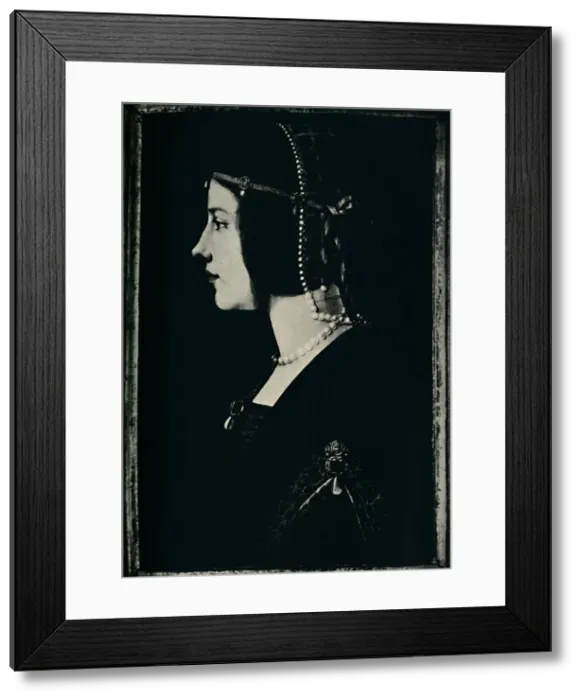 Framed Print : Portrait of a Young Princess, 1928. Artist: Leonardo da Vinci Framed Print : Portrait of a Young Princess, 1928. Artist: Leonardo da Vinci