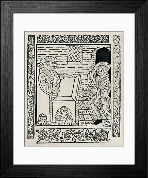 Framed Print : Tenant Paying Rent, 1523, (1903) Framed Print : Tenant Paying Rent, 1523, (1903)