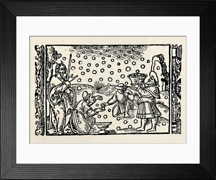 Framed Print : Gathering Manna, 1539, (1903) Framed Print : Gathering Manna, 1539, (1903)