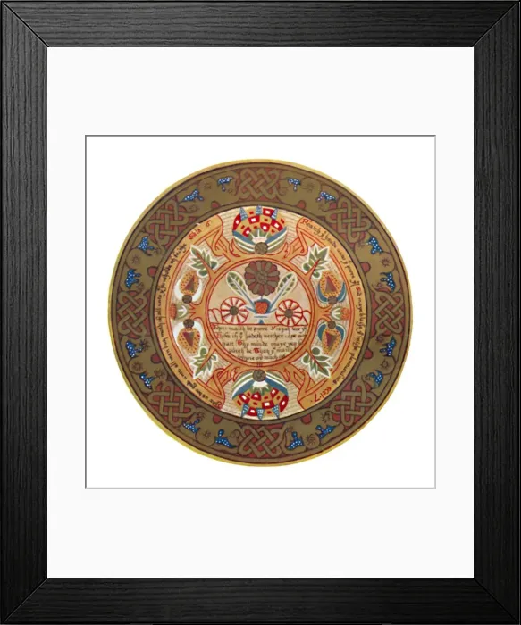 Framed Print : Fruit Trencher of the Elizabethan Period (British Museum. ), 16th century, (1903) Framed Print : Fruit Trencher of the Elizabethan Period (British Museum. ), 16th century, (1903)