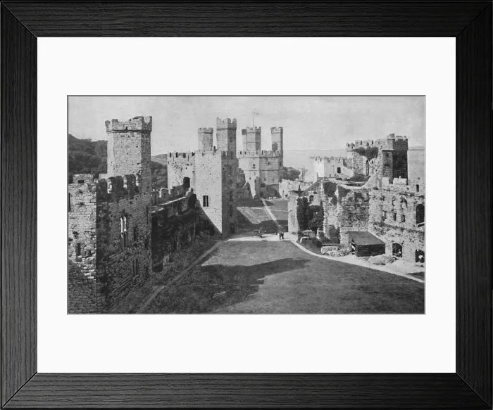 Framed Print : Carnavon Castle, 1903. Artist: Chester Vaughan Framed Print : Carnavon Castle, 1903. Artist: Chester Vaughan