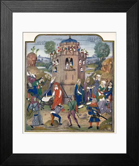 Framed Print : The Forteresse De La Foy. (MS. Roy. 17 F. vi), 1903 Framed Print : The Forteresse De La Foy. (MS. Roy. 17 F. vi), 1903