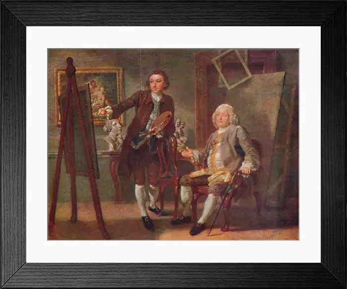 Framed Print : Robert Walpole, First Earl of Orford, K. G. in the Studio of Francis Hayman, R. A. c1748-1750, (19 Artist: Francis Hayman Framed Print : Robert Walpole, First Earl of Orford, K. G. in the Studio of Francis Hayman, R. A. c1748-1750, (19 Artist: Francis Hayman