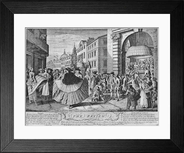 Framed Print : The Review: A Satire on Hoops, c1733, (1904) Framed Print : The Review: A Satire on Hoops, c1733, (1904)