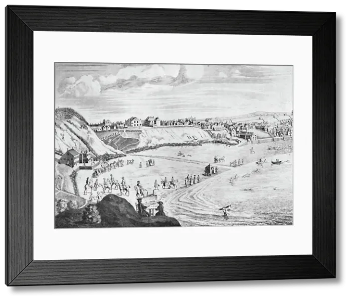 Framed Print : Scarborough Sands in 1735, c1735, (1904) Framed Print : Scarborough Sands in 1735, c1735, (1904)