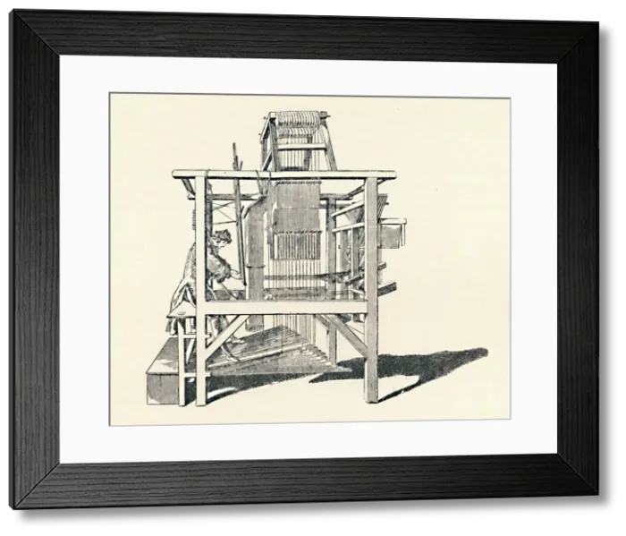 Framed Print : Ribbon Weaver at His Loom, 1747, (1904) Framed Print : Ribbon Weaver at His Loom, 1747, (1904)