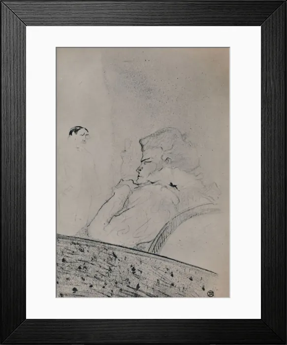 Framed Print : Brandes in Her Dressing Room, c. 1895, (1946). Artist: Henri de Toulouse-Lautrec Framed Print : Brandes in Her Dressing Room, c. 1895, (1946). Artist: Henri de Toulouse-Lautrec