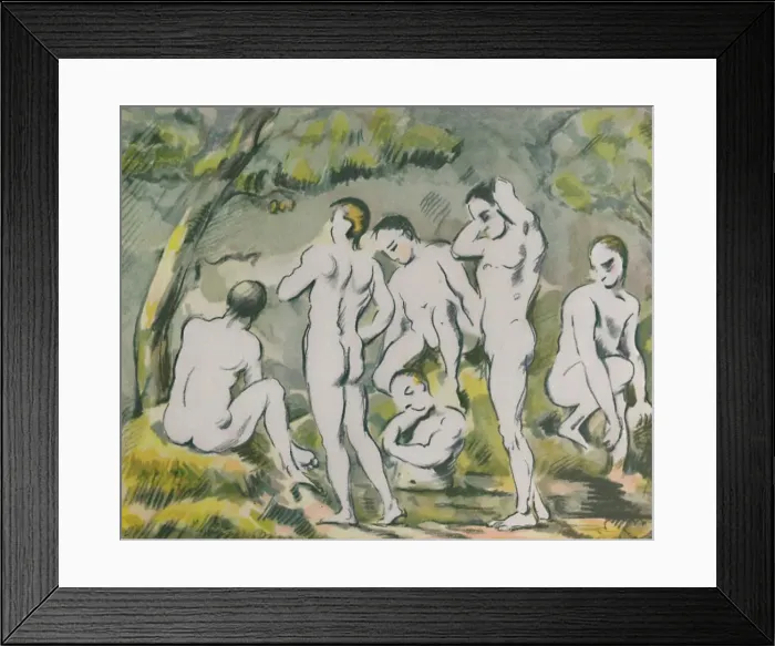 Framed Print : The Bathers, 1946. Artist: Paul Cezanne Framed Print : The Bathers, 1946. Artist: Paul Cezanne