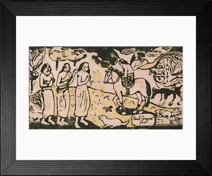 Framed Print : A Change of Residence, c. 1899, (1946). Artist: Paul Gauguin Framed Print : A Change of Residence, c. 1899, (1946). Artist: Paul Gauguin