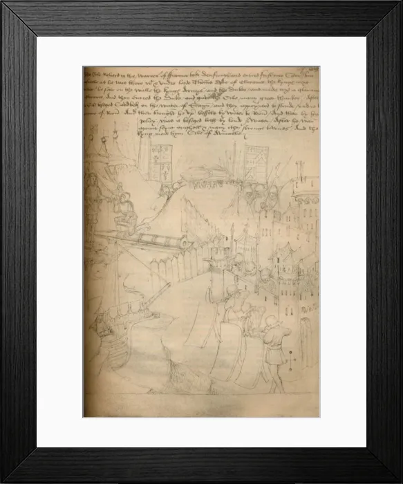 Framed Print : Siege of Rouen, 1903 Framed Print : Siege of Rouen, 1903