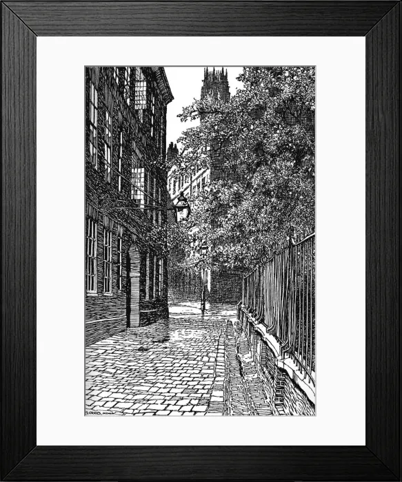 Framed Print : Cliffords Inn, Looking North, 1903 Framed Print : Cliffords Inn, Looking North, 1903