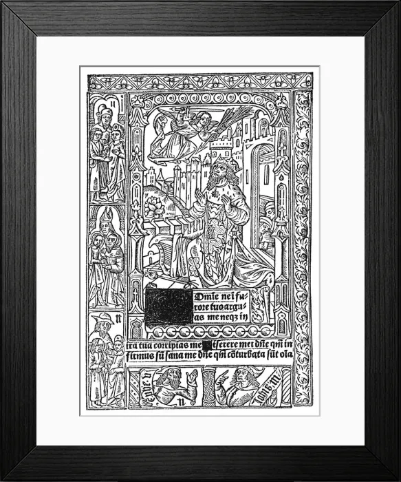 Framed Print : From Horae ad usum Romanum, 1903. Artist: Denis Meslier Framed Print : From Horae ad usum Romanum, 1903. Artist: Denis Meslier