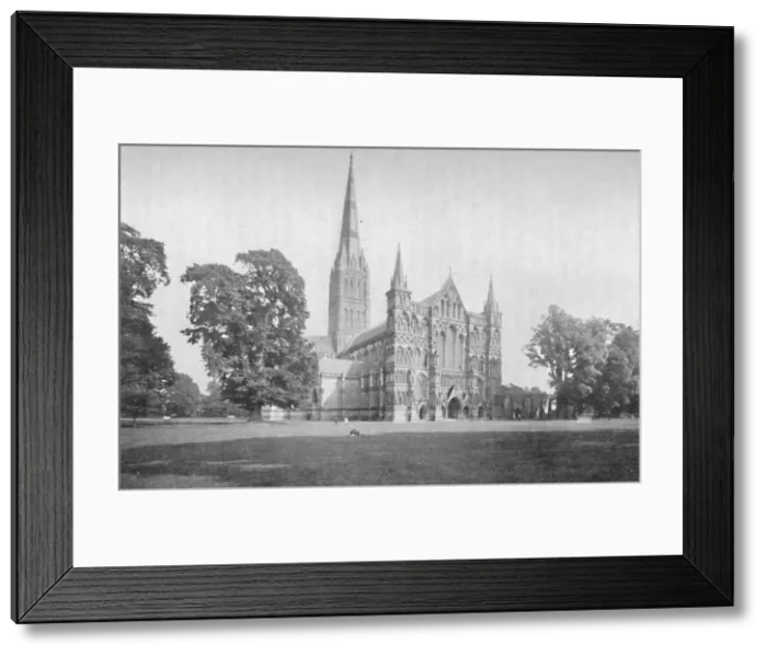 Framed Print : Salisbury Cathedral, 1902 Framed Print : Salisbury Cathedral, 1902