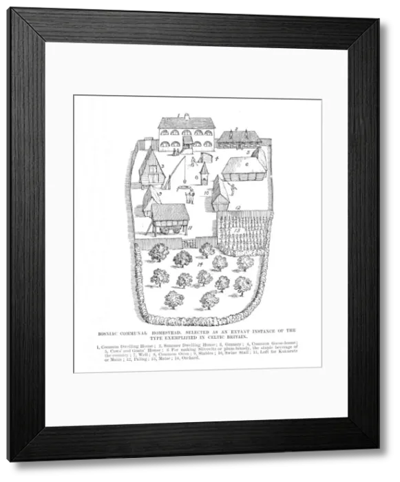 Framed Print : Bosniac Communal Homestead, 1902 Framed Print : Bosniac Communal Homestead, 1902