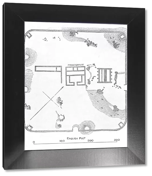 Plan of Hardknott Fort, Cumberland, 1902