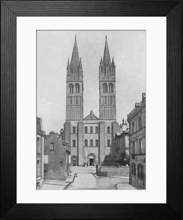 Framed Print : Church of St. Stephen (Abbaye Aux Hommes), Caen. 1902. Artist: Neurdein Framed Print : Church of St. Stephen (Abbaye Aux Hommes), Caen. 1902. Artist: Neurdein