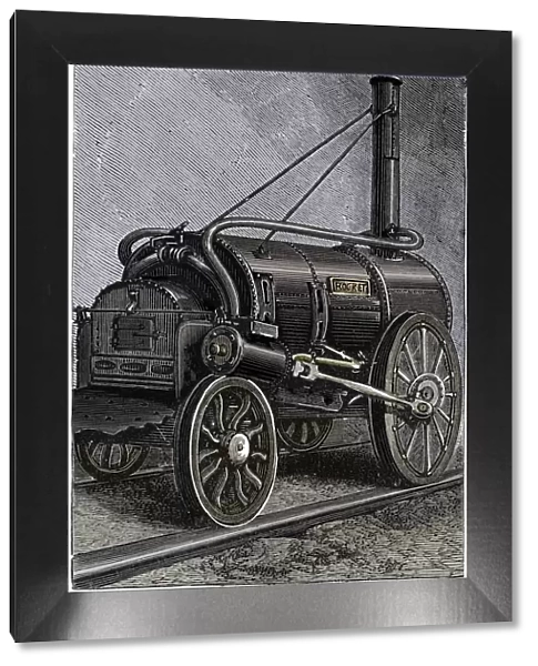 George Stephensons locomotive Rocket, 1829 (1892)