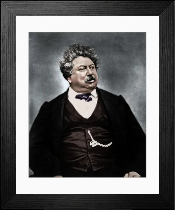 Framed Print : Alexandre Dumas the Elder, French novelist and playwright, c1850-1870. Artist: Etienne Carjat Framed Print : Alexandre Dumas the Elder, French novelist and playwright, c1850-1870. Artist: Etienne Carjat