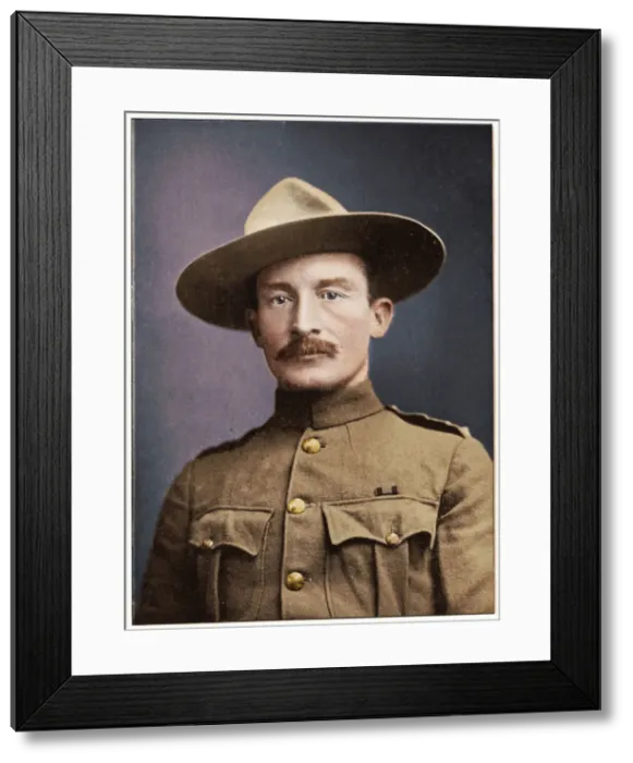 Framed Print : Robert Stephenson Smyth Baden-Powell, British soldier, c1900 Framed Print : Robert Stephenson Smyth Baden-Powell, British soldier, c1900