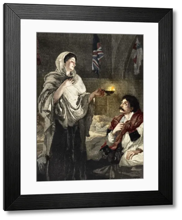 Framed Print : The Lady with the Lamp, c1880 Framed Print : The Lady with the Lamp, c1880
