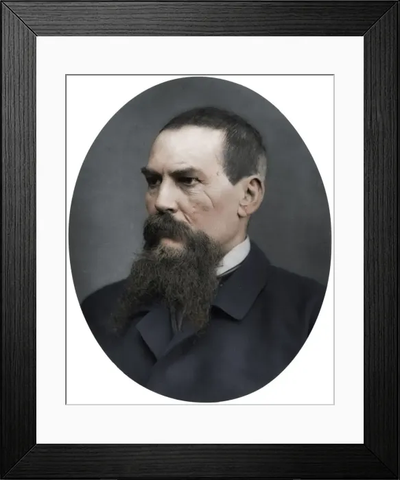 Framed Print : Captain Richard Burton, British explorer, writer, soldier and diplomat, 1876. Artist: Lock & Whitfield Framed Print : Captain Richard Burton, British explorer, writer, soldier and diplomat, 1876. Artist: Lock & Whitfield