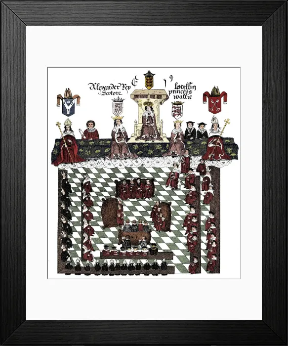 Framed Print : Parliament of Edward I, 13th century, (c1905) Framed Print : Parliament of Edward I, 13th century, (c1905)