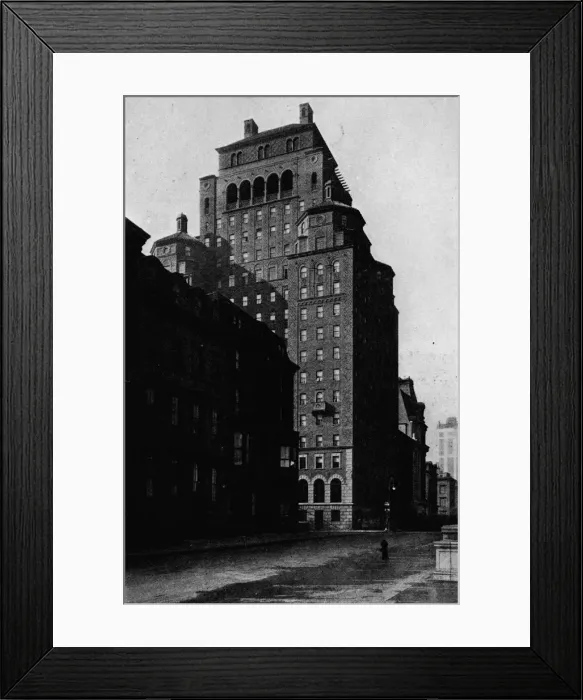 Framed Print : View looking south on Madison Avenue of the Fraternity Clubs Building, New York City, 1924 Framed Print : View looking south on Madison Avenue of the Fraternity Clubs Building, New York City, 1924