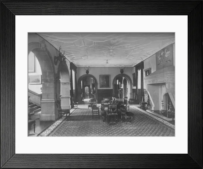 Framed Print : Dunster Castle, Somerset - Earl of Carhampton, 1910 Framed Print : Dunster Castle, Somerset - Earl of Carhampton, 1910