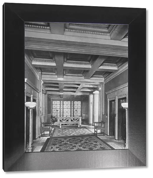 Elevator lobby, first floor, the Fraternity Clubs Building, New York City, 1924