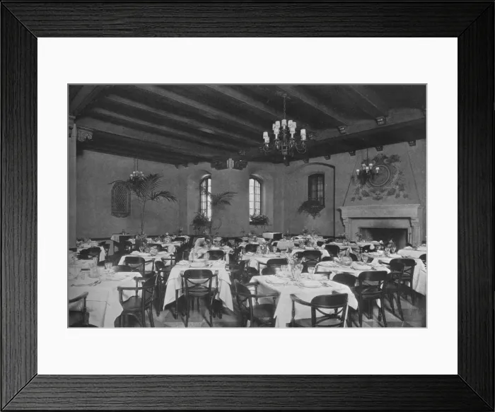 Framed Print : South-east dining room, the Fraternity Clubs Building, New York City, 1924 Framed Print : South-east dining room, the Fraternity Clubs Building, New York City, 1924