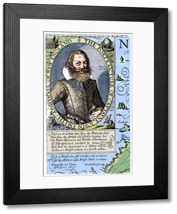 Framed Print : Captain John Smith, Virginia colonist, 1624, (1893) Framed Print : Captain John Smith, Virginia colonist, 1624, (1893)