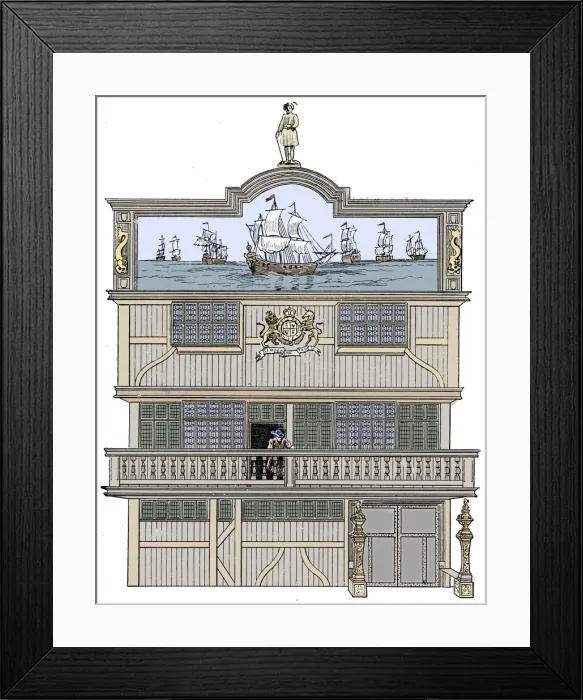 Framed Print : Front of the old East India House, London, 1894 Framed Print : Front of the old East India House, London, 1894