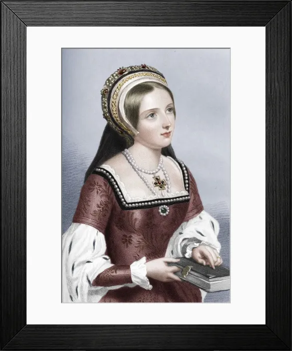 Framed Print : Catherine Parr (1512-1548), the sixth wife of King Henry VIII, 1851. Artist: William Henry Mote Framed Print : Catherine Parr (1512-1548), the sixth wife of King Henry VIII, 1851. Artist: William Henry Mote