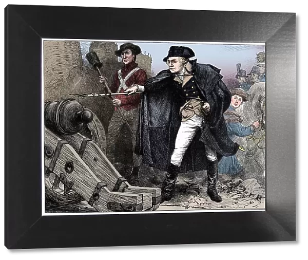 George Washington at the siege of Yorktown, Virginia, 1781 (c1880)