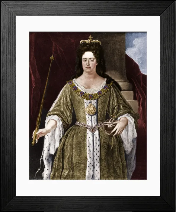 Framed Print : Queen Anne, c1702 (1906) Framed Print : Queen Anne, c1702 (1906)