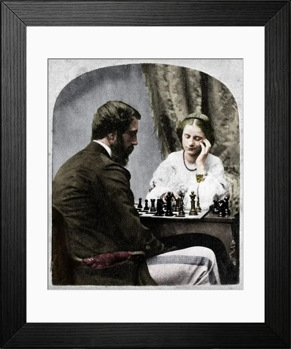 Framed Print : The Chess Players Framed Print : The Chess Players