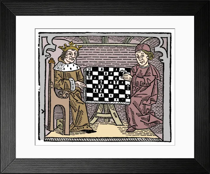 Framed Print : Game and play of chess, 1474 (1956) Framed Print : Game and play of chess, 1474 (1956)