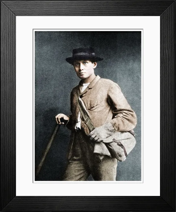 Framed Print : Edward Whymper, British mountaineer, 1865 (1956) Framed Print : Edward Whymper, British mountaineer, 1865 (1956)