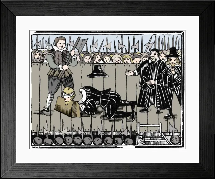 Framed Print : The Royal Martyrdom, from a ballad of 1648 (1964) Framed Print : The Royal Martyrdom, from a ballad of 1648 (1964)