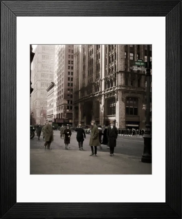 Framed Print : Lower Broadway, New York City, USA, 20th century. Artist: J Dearden Holmes Framed Print : Lower Broadway, New York City, USA, 20th century. Artist: J Dearden Holmes