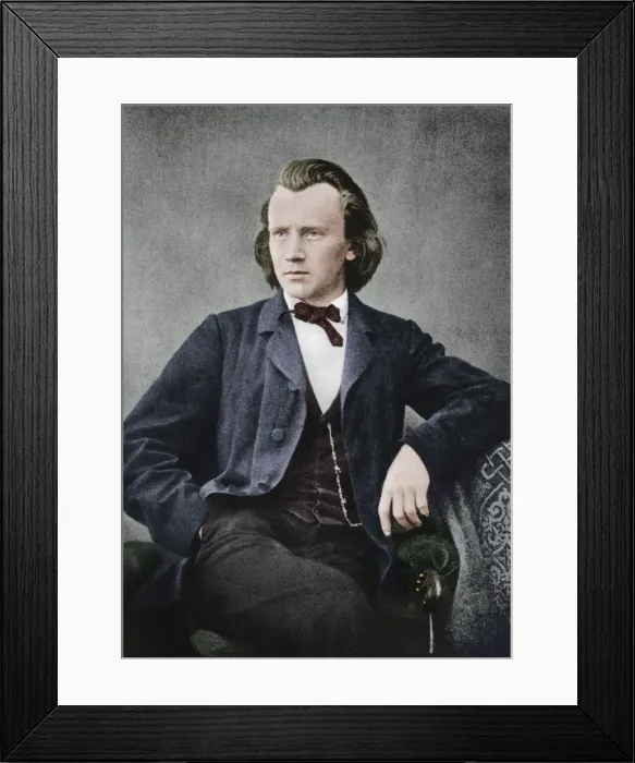 Framed Print : Johannes Brahms (1833-1897), German composer and pianist, c1866 Framed Print : Johannes Brahms (1833-1897), German composer and pianist, c1866