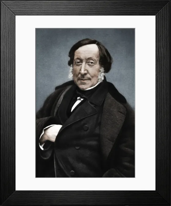 Framed Print : Gioachino Rossini (1792-1868), Italian composer. Artist: Nadar Framed Print : Gioachino Rossini (1792-1868), Italian composer. Artist: Nadar
