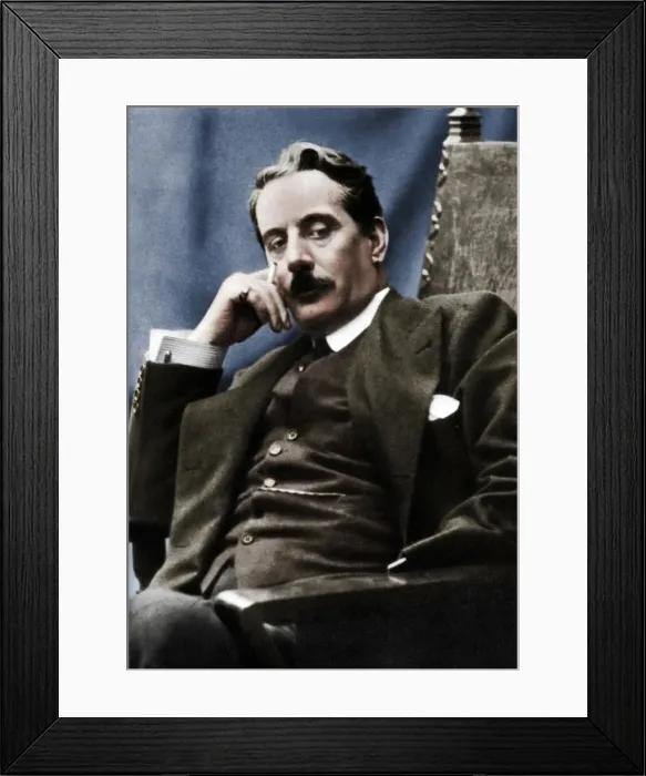 Framed Print : Giacomo Puccini (1858-1924), Italian composer, 1910