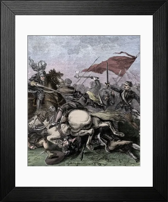 Framed Print : Battle of Flodden, (1513), c1910 Framed Print : Battle of Flodden, (1513), c1910