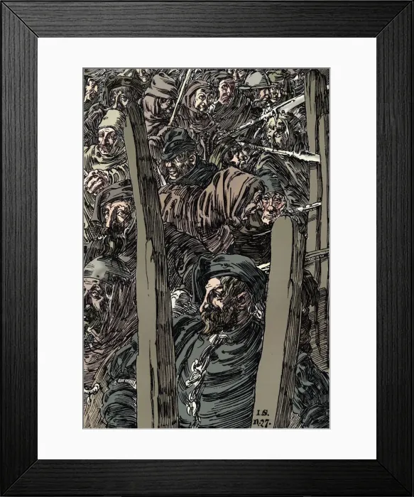 Framed Print : The Peasants Revolt, c1895. Artist: Joseph Kaspar Sattler Framed Print : The Peasants Revolt, c1895. Artist: Joseph Kaspar Sattler