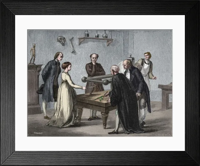 Framed Print : Galvanis discovery, 1780 (1894) Framed Print : Galvanis discovery, 1780 (1894)