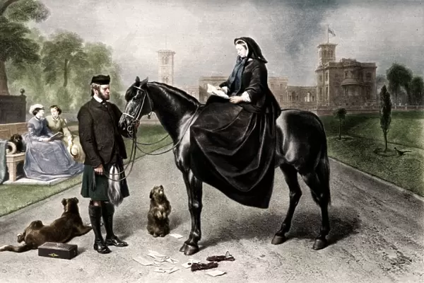 Queen Victoria at Osborne House, 1865 (1906)