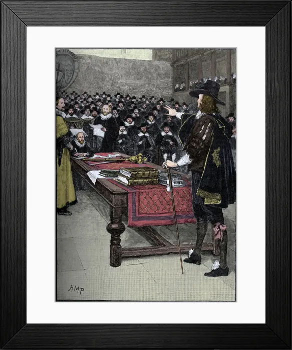 Framed Print : The trial of King Charles I, 1649 (1905) Framed Print : The trial of King Charles I, 1649 (1905)