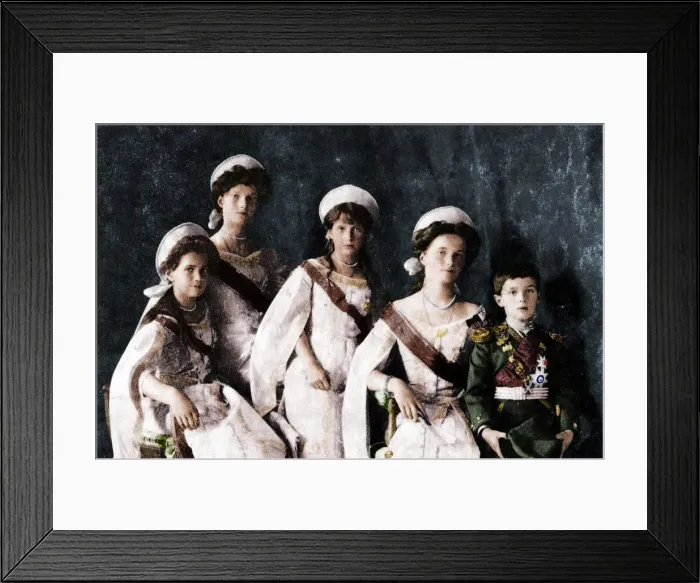 Framed Print : Children of Tsar Nicholas II of Russia, c1910 Framed Print : Children of Tsar Nicholas II of Russia, c1910